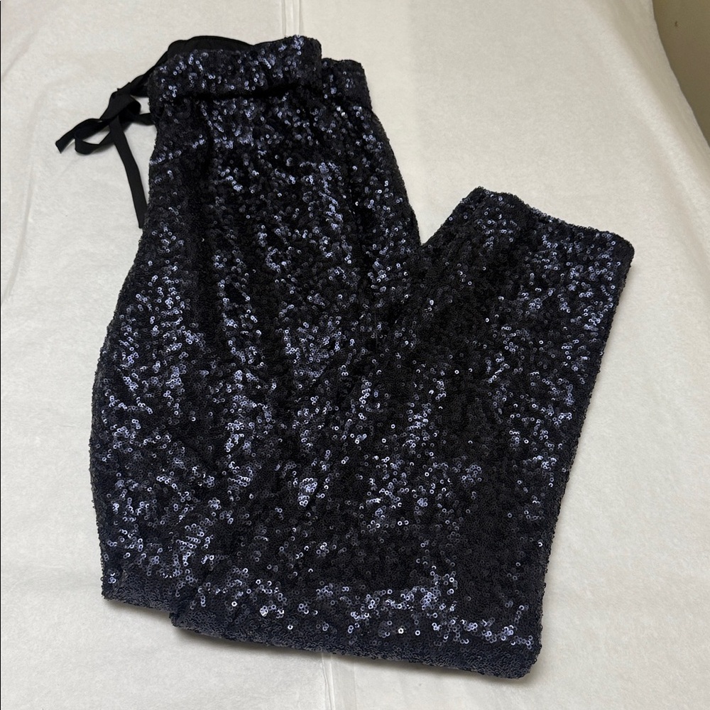 🔵Broadway & Broome Black Sequin Pull-On Evening Pants🔵